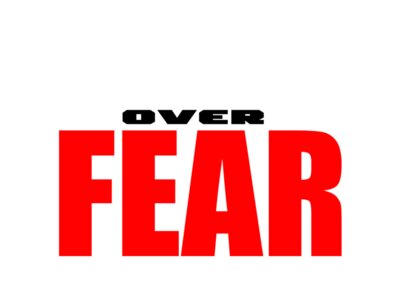 Faith Over Fear White and Red